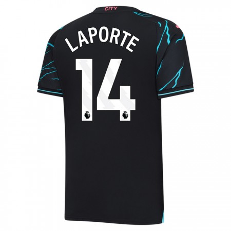 Koszulka Manchester City Laporte 14 Trzeci 2023-24 Koszulki Piłkarskie Krótki Rękaw